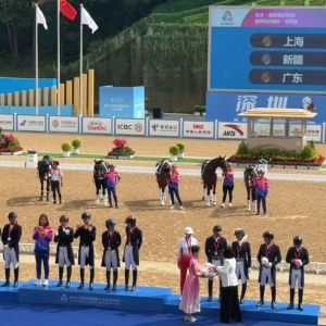 中国盛装舞步新生代崛起|全运会团体赛上海队夺金